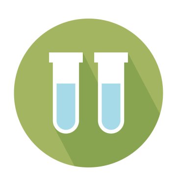 Test düz vektör simgesi 