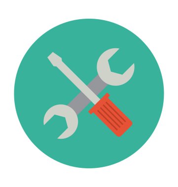 Onarım düz vektör simgesi 