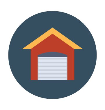 ev düz vektör simgesi 