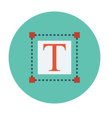 metin düz vektör simgesi 