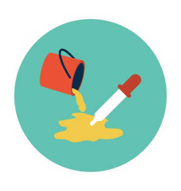 Renk dolgusu düz vektör simgesi 