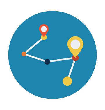 Yer düz vektör simgesi 