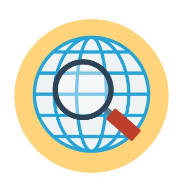 Online düz vektör simge arama 