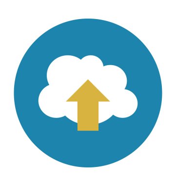 Düz vektör simge bulut 