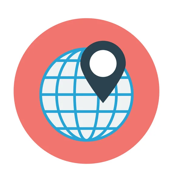 Global Platte Vector Icon — Stockvector