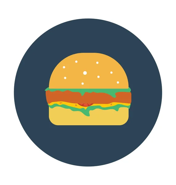 Fast Food Flat Vector Icon — Stock Vector