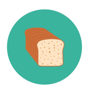 Tost düz vektör simgesi 