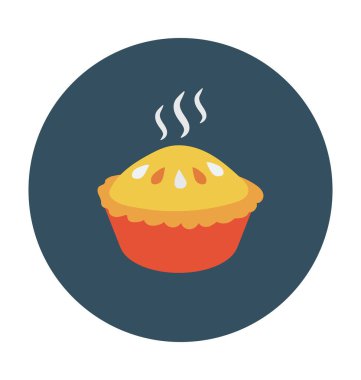 kek düz vektör simgesi