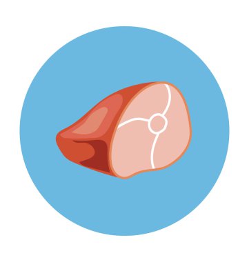 sığır eti düz vektör simgesi