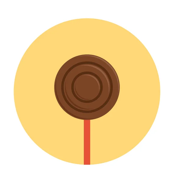 Lolli Flat Vector Icon — Stock Vector