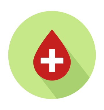 tıbbi düz vektör simgesi 