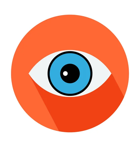 Eye Flat Vector Icon — Stock Vector