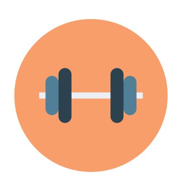 dambıl düz vektör simgesi 