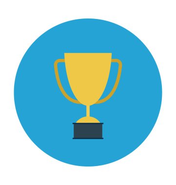 Trophy Düz Vektör Simgesi 