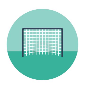 futbol düz vektör simgesi 