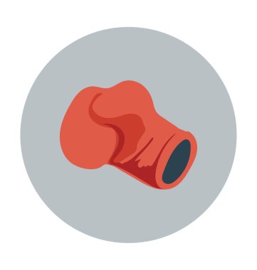 Boks eldivenleri düz vektör simgesi 