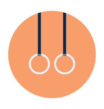 Yüzük düz vektör simgesi 