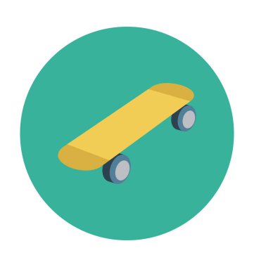  buz pateni düz vektör simgesi 