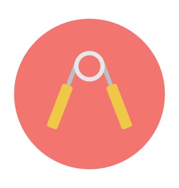 el egzersiz düz vektör simgesi 