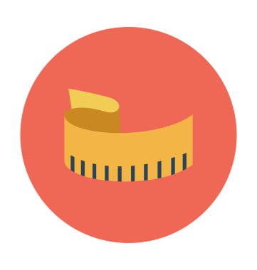 inç bant düz vektör simgesi 