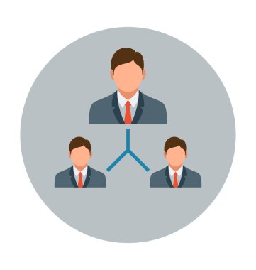 Takım düz vektör simgesi 