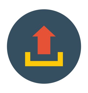 ok düz vektör simgesi 