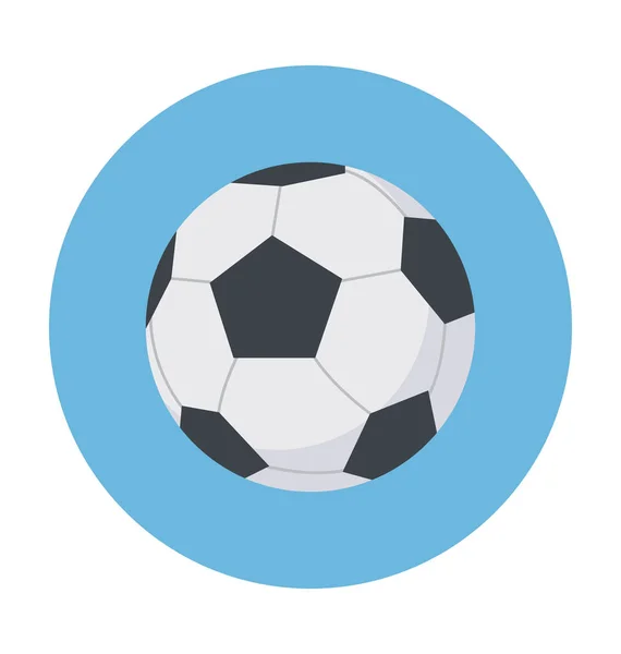 Fútbol Plano Vector Icono — Archivo Imágenes Vectoriales