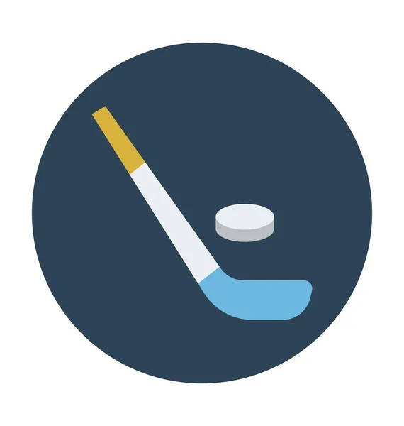 Hockey Platte Vector Icon — Stockvector