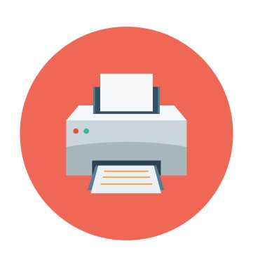 makine düz vektör simgesi 