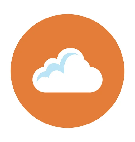 Icône Vectorielle Plate Stockage Cloud — Image vectorielle
