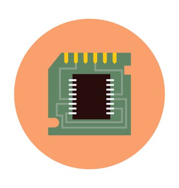 Düz vektör simge SD kartlar