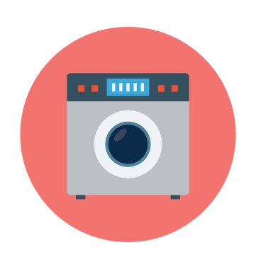 Çamaşır düz vektör simgesi 