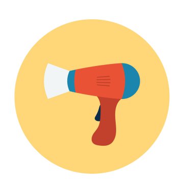 Fön düz vektör simgesi 