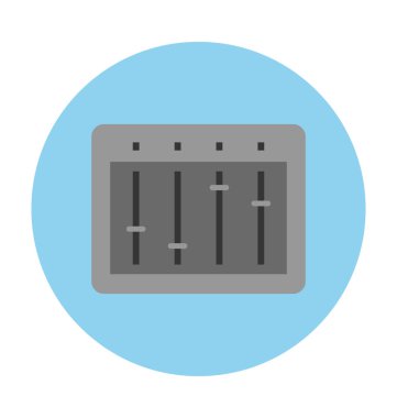 Mikser düz vektör simgesi 