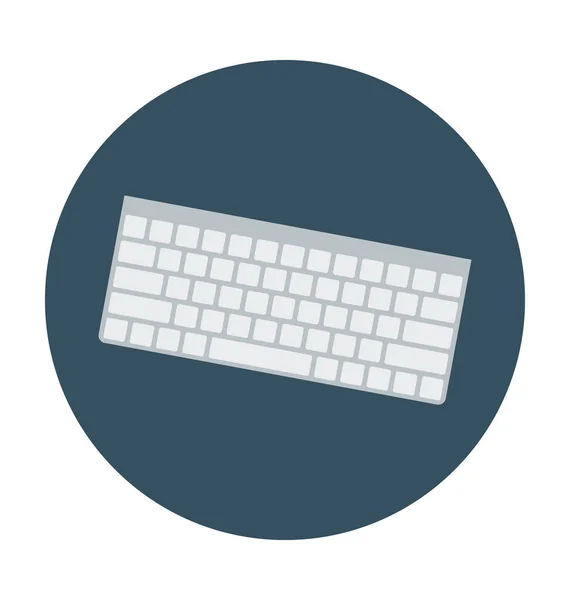 Teclado Flat Vector Icon — Vetor de Stock