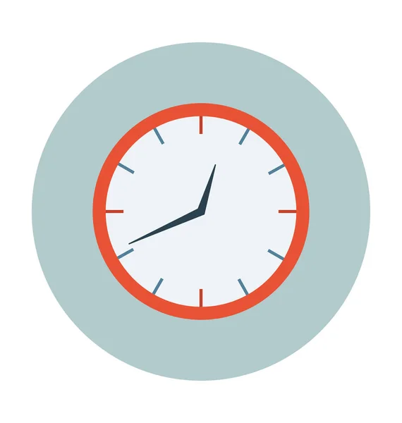 Reloj Despertador Vector Plano Icono — Vector de stock