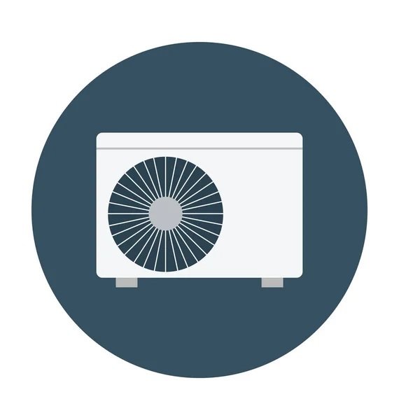 Elektromos Ventilátor Lakás Vector Icon — Stock Vector