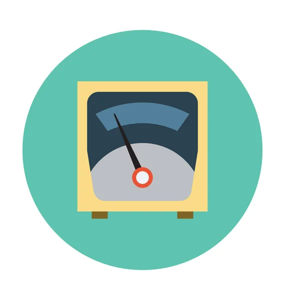 Timer Vlakke Vector Pictogram — Stockvector