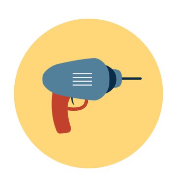 Matkap düz vektör simgesi