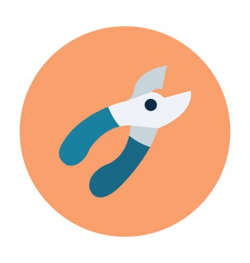 Kesici düz vektör simgesi