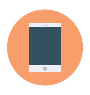 Düz vektör simge telefon 