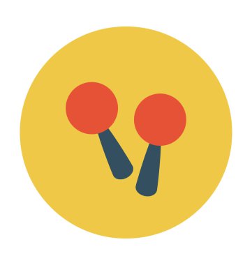 kulaklık düz vektör simgesi 