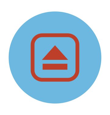 düğmesini düz vektör simgesi 