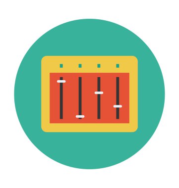 ayar düz vektör simgesi 