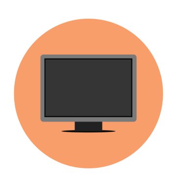 LCD düz vektör simgesi 