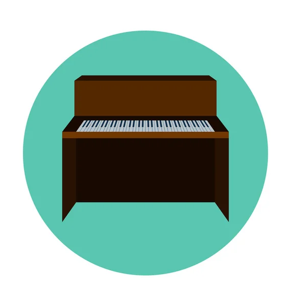 Klavierflache Vektorsymbole — Stockvektor