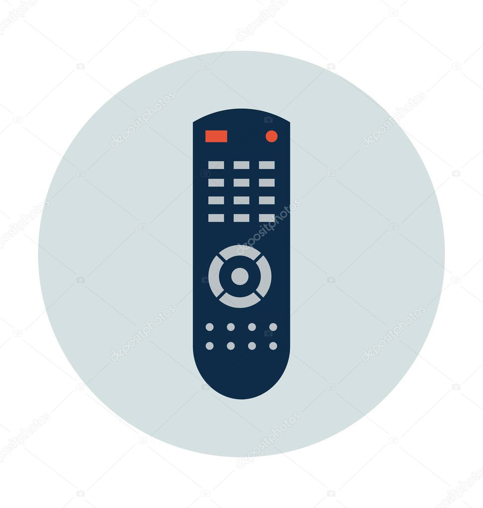 tv remote Flat Vector Icon 