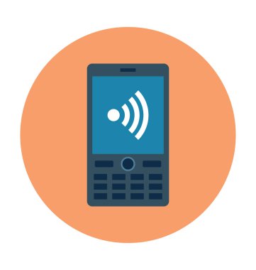 telefon düz vektör simgesi 