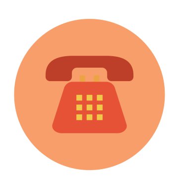 telefon düz vektör simgesi 