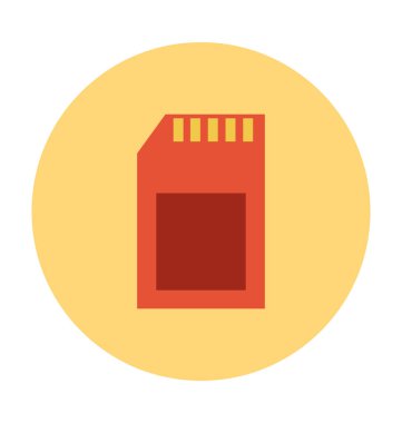 Düz vektör simge SD kartlar 